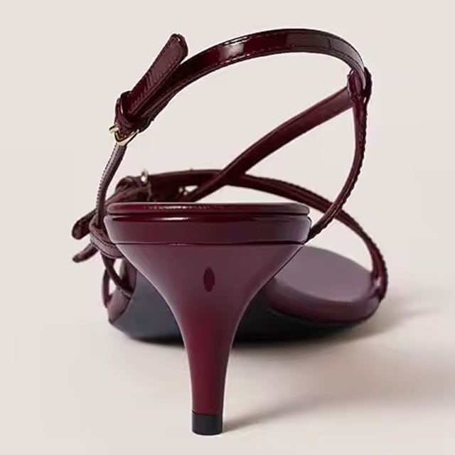 Marielle Round Toe Kitten Heel Sandals