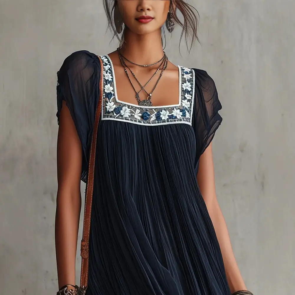 Loose Fitting Mini Dress