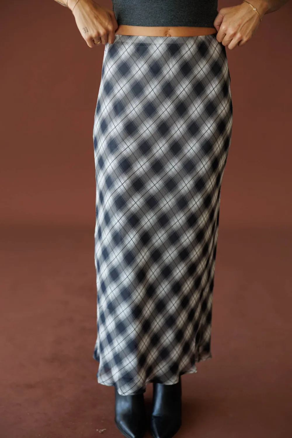 Plaid Maxi Skirt