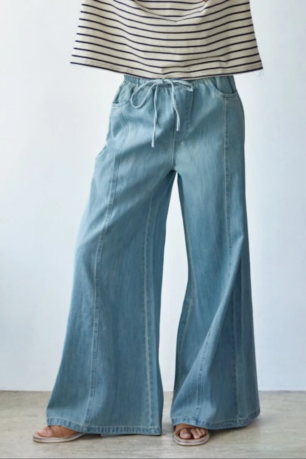 Denim Wide Leg Jeans