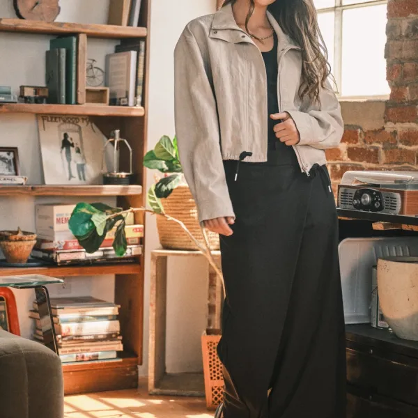 Turtleneck Bomber Jacket