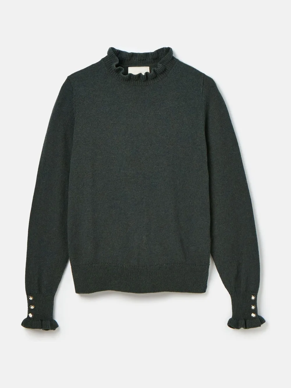 Frill Neck Long Sleeve Jumper