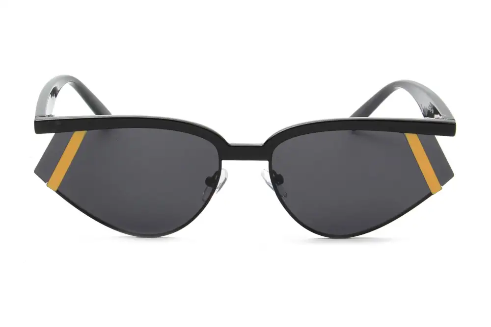Rimless Futuristic Rectangle Sunglasses