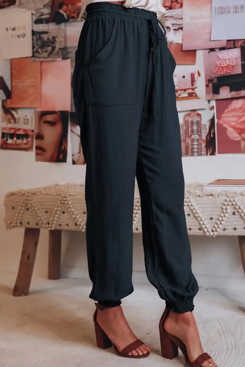 Relaxed Drawstring Everyday Pants
