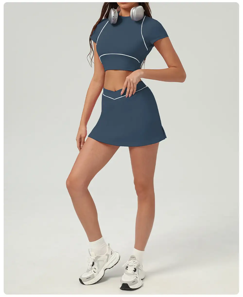 Quick-Dry Tennis Top, Trousers and Skort Active Set