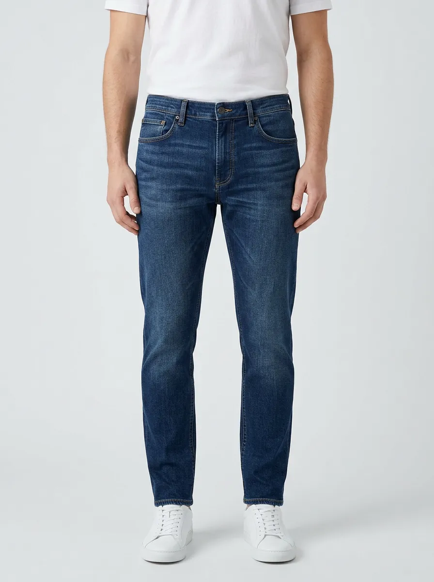 Comfort Move Slim Fit Stretch Denim Trousers