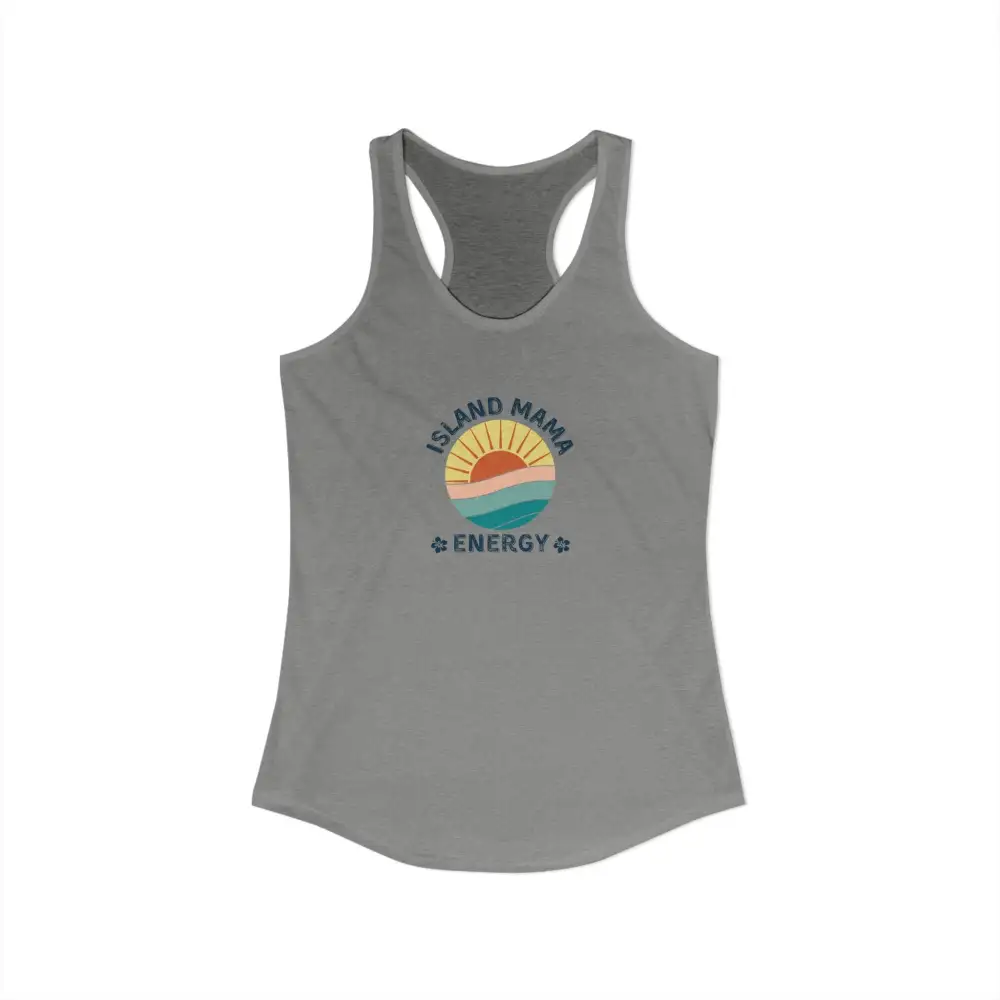 Island Mom Graphic Racerback Tank