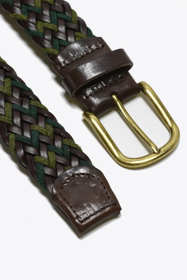 Stretch Woven Leather Belt