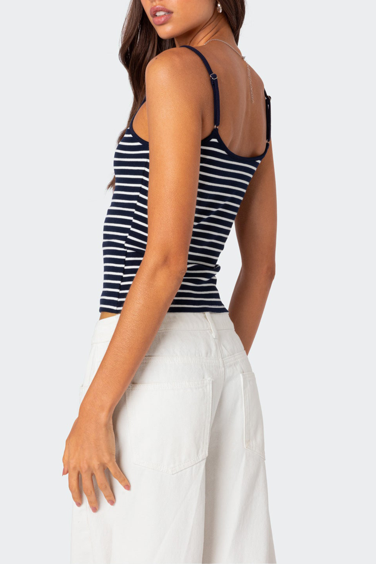 Striped Ribbed Tank Top