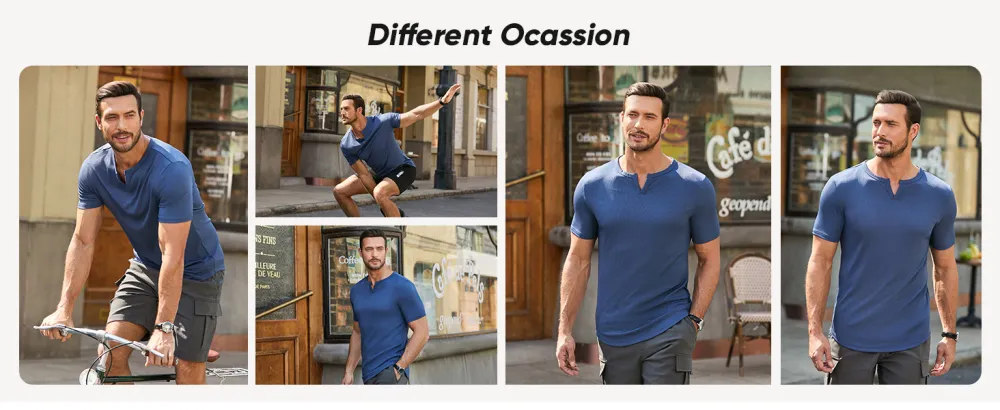 Men's V-Neck Short Sleeve T Shirt