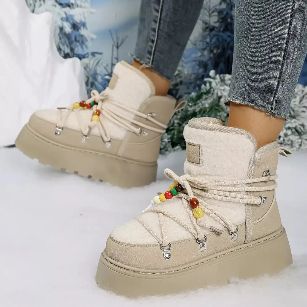Lace Up Platform Winter Boots