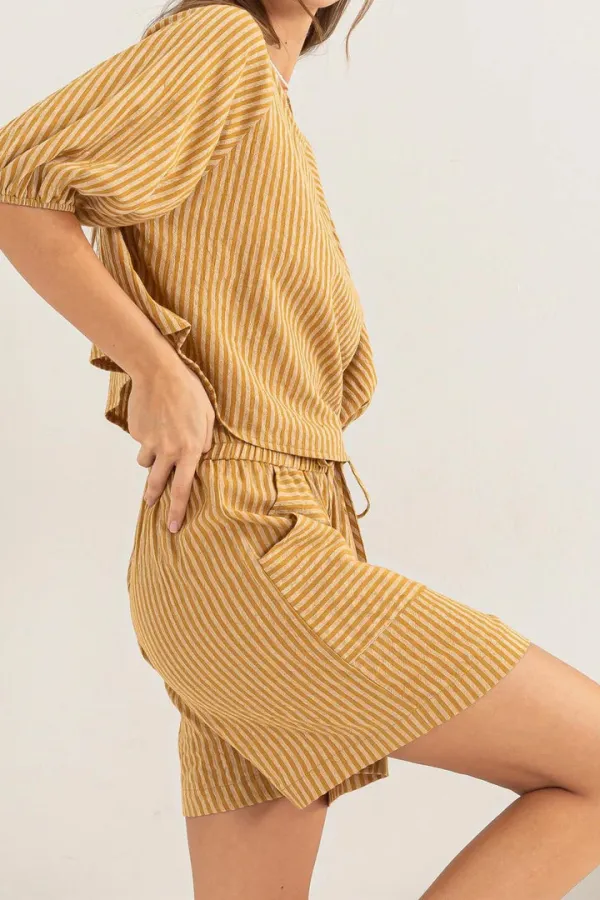 Contemporary Striped Relaxed Set