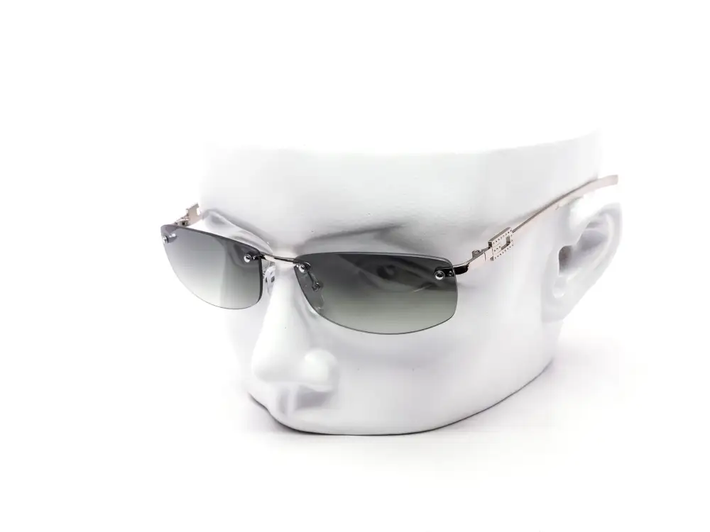 12-Pack Luxury Rimless Rectangle Square Gradient Sunglasses