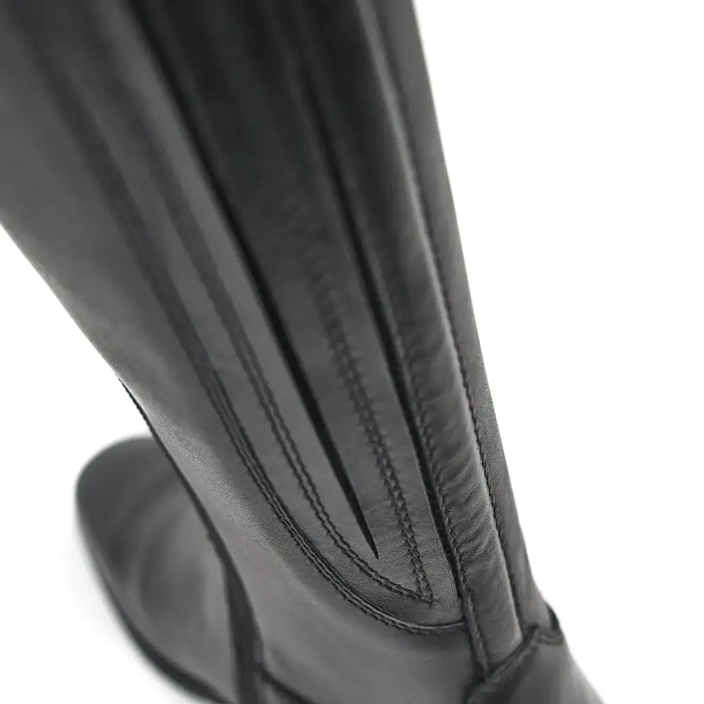 Refined Zip Leather Riding Boots