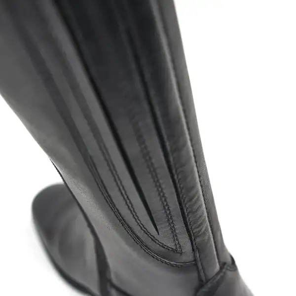 Refined Zip Leather Riding Boots