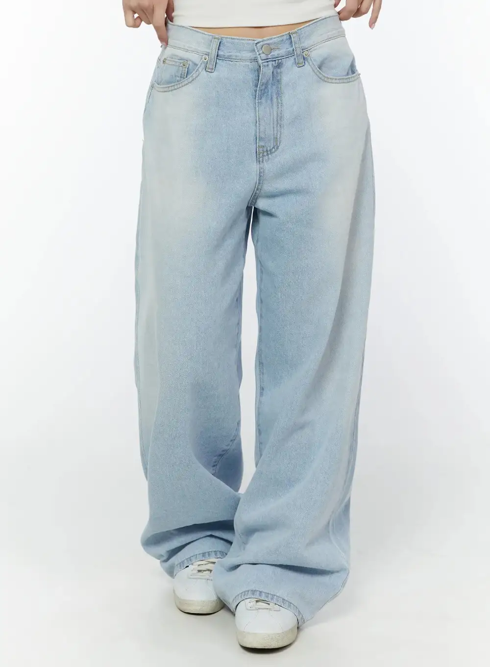 Long Wide Leg Jeans