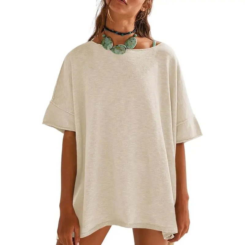 6PACK-Mineral Wash Oversized Top
