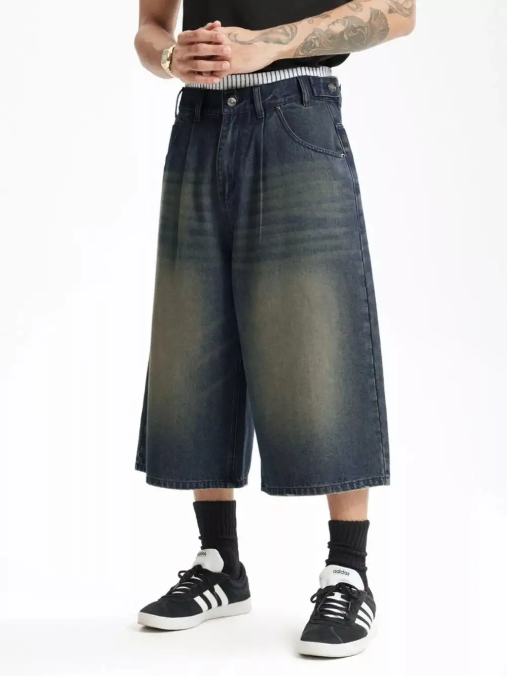 Men's Urban Loose Fit Utility Cargo Shorts for Daily Wear