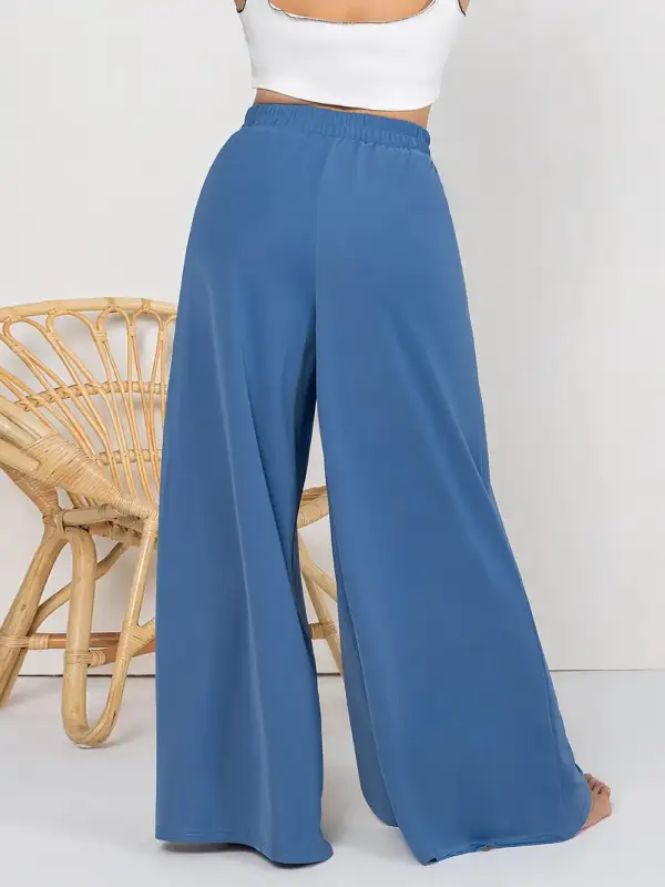 Tailored Tie Waist Tie Detail Pants