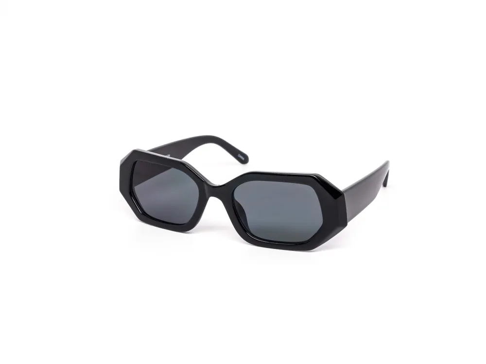 12-Pack Chunky Hexagon Dark Lens Sunglasses