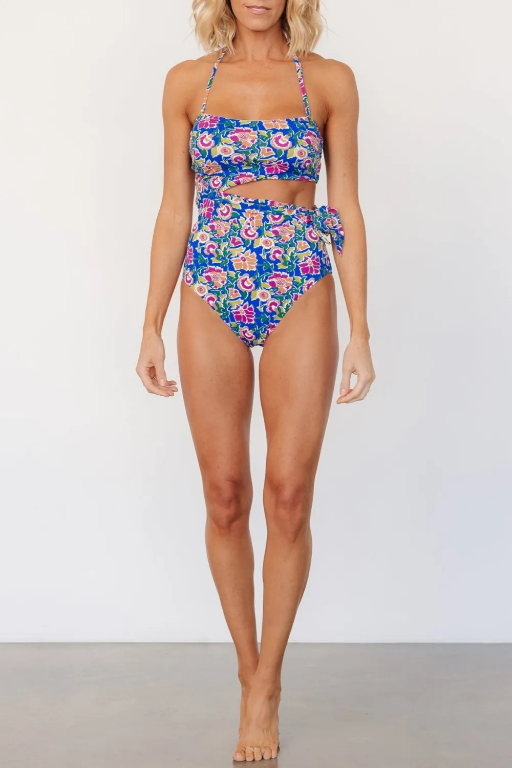 Minor Design Sense Hollowed-Out Neck-Hanging One Piece