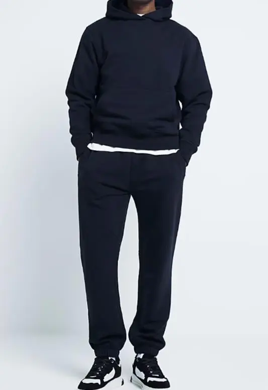 Men's Black Regular Fit Sweatshirt