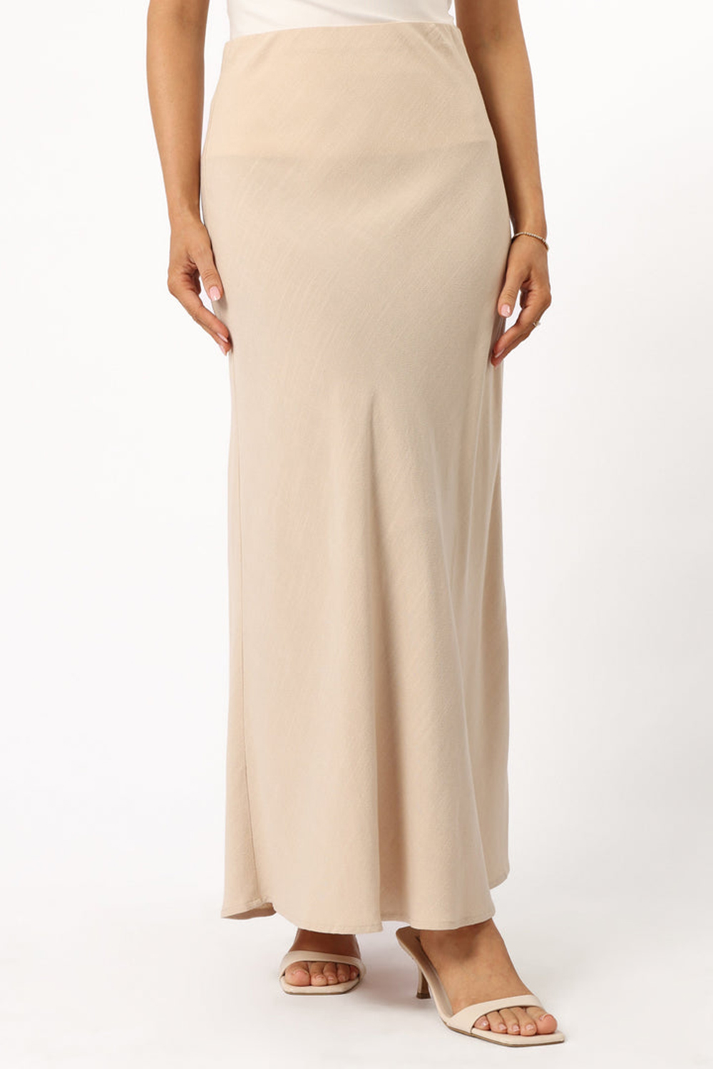 LEISURE MIDI WRAP OVER SKIRT