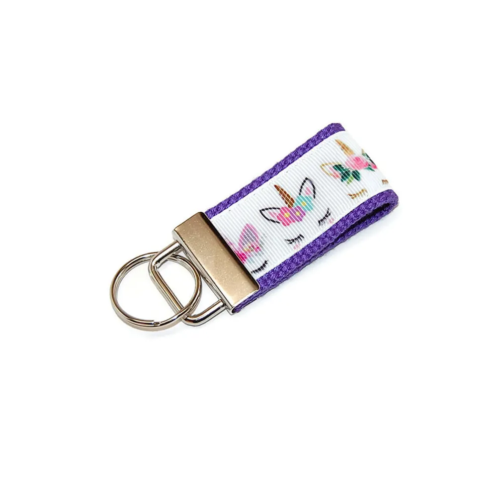 Colorful Unicorns Statement Keychain