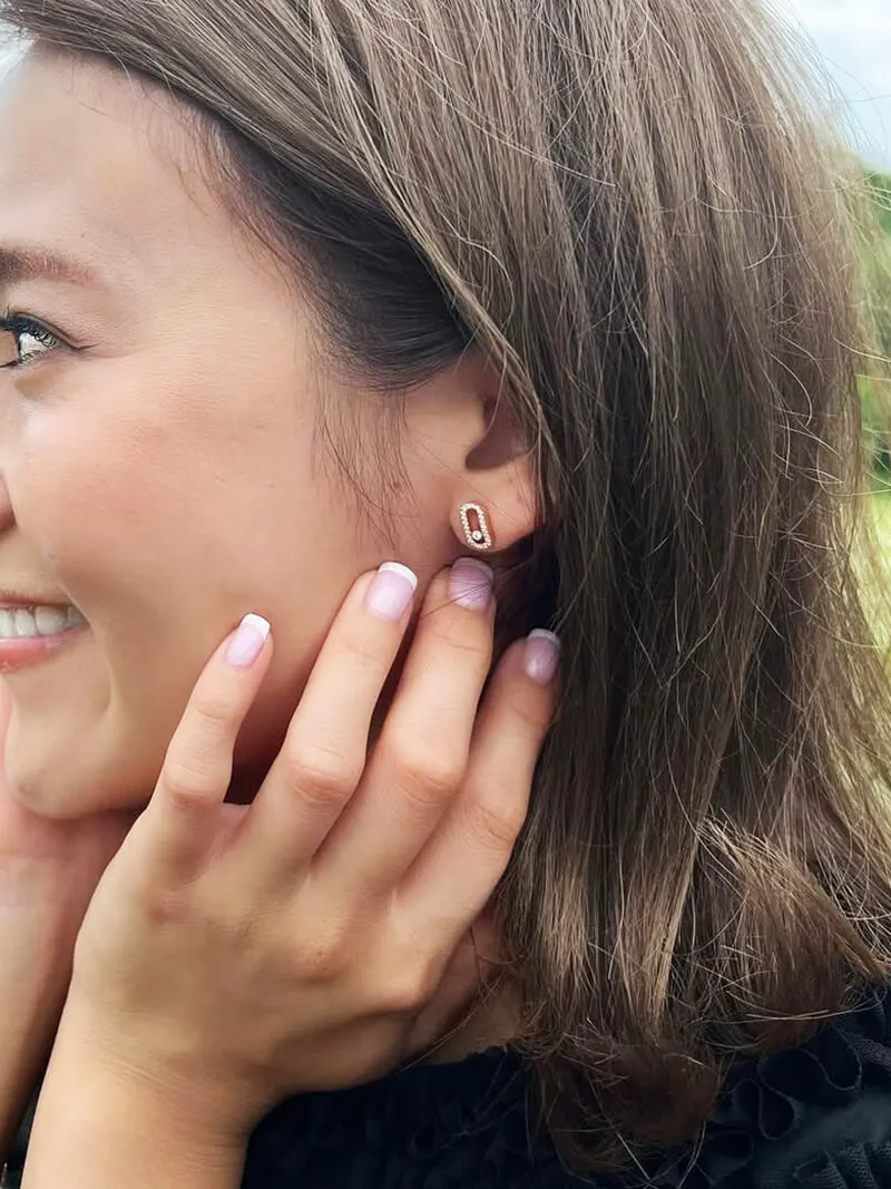 Draped Curved Earrings