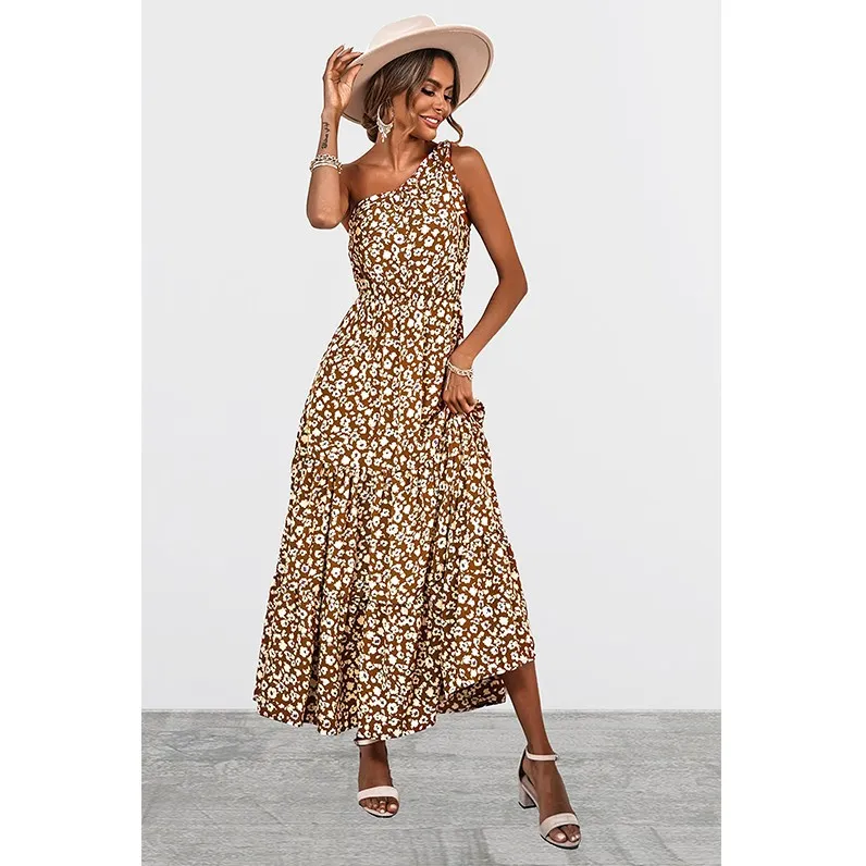 Summer Women's Bohemian Floral Dress Beach Holiday Large Swing