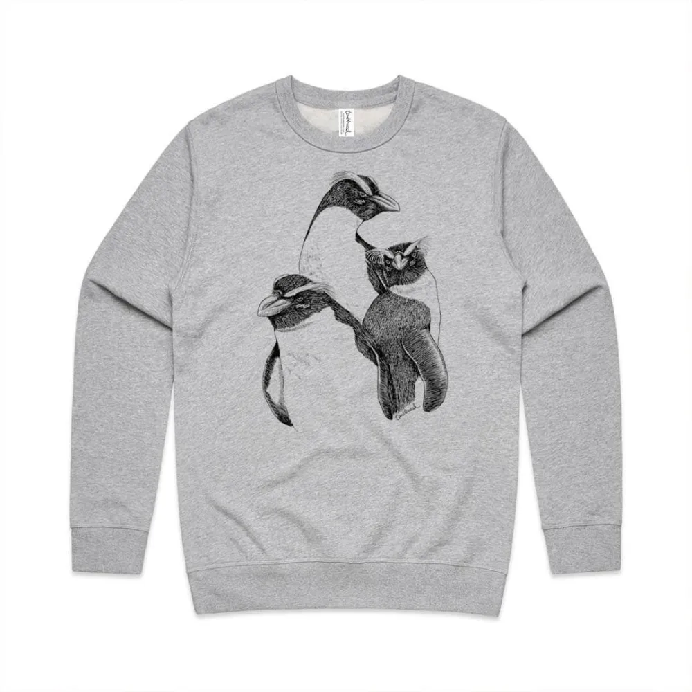 Simple Penguin Pattern Versatile Casual Sportswear Shirt