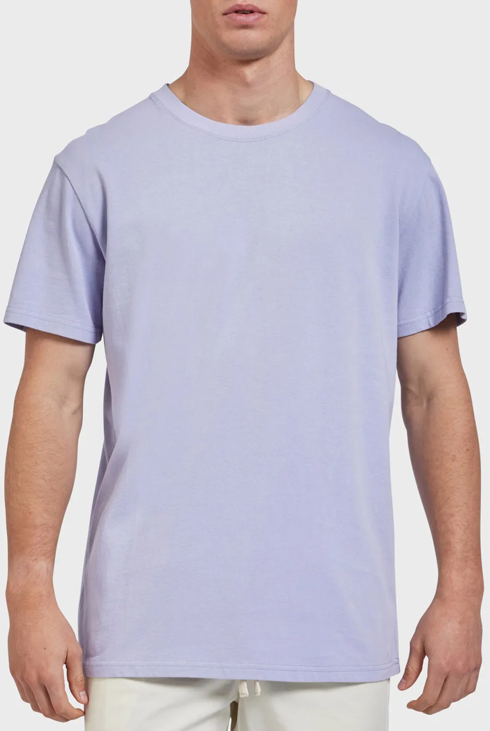 Short Sleeve Crew Neck Slub Tee
