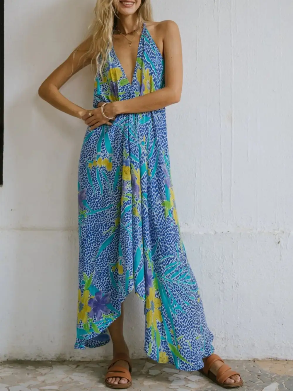 Wearable Cut Printed Dress