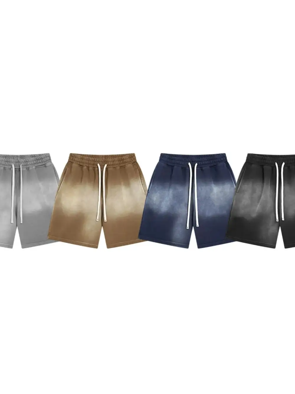 Travel Drawstring Cotton Blend Casual Shorts