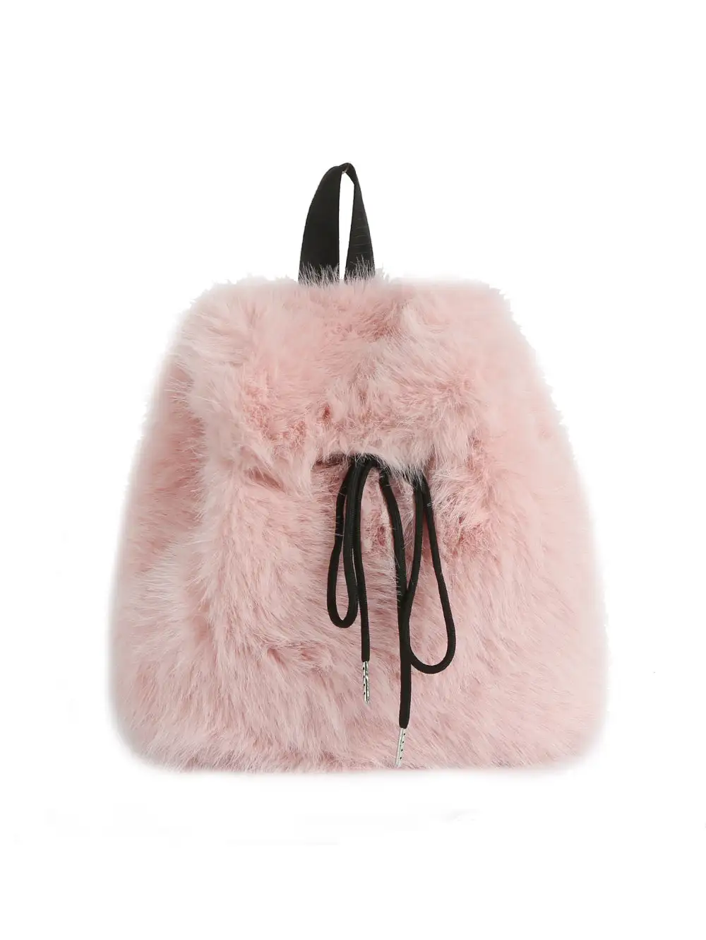 Plush Drawstring Casual Backpack