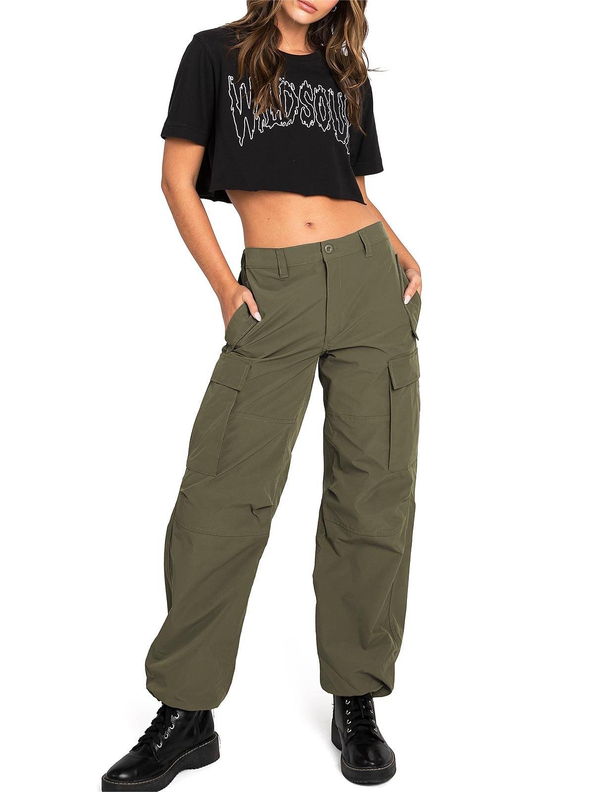 Olive Green Skater - Style Cargo Pants