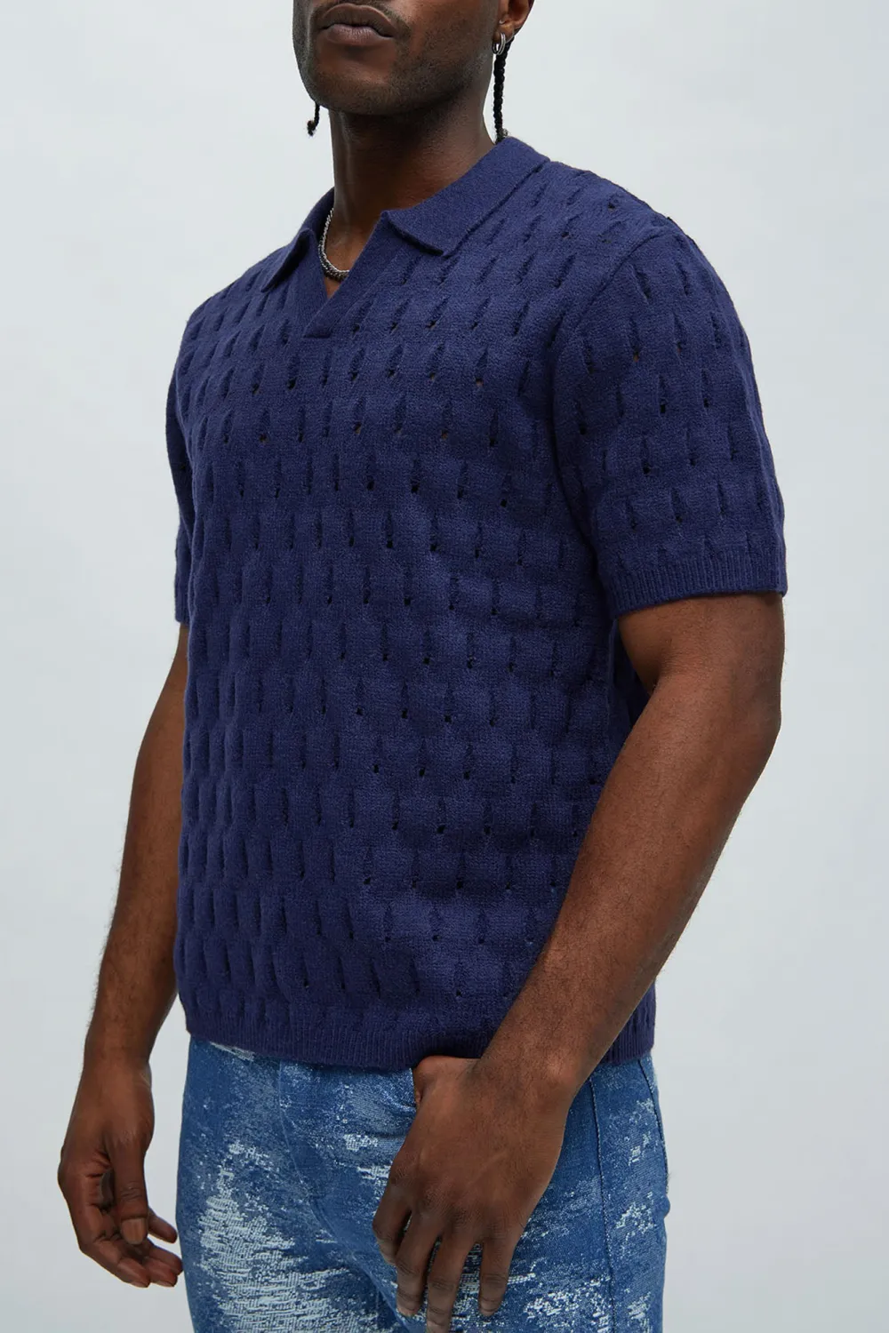 Hollow Textured Polo