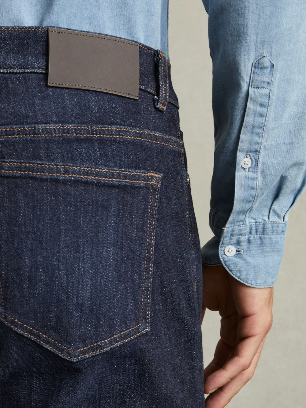 Solid Color Men's Jeans