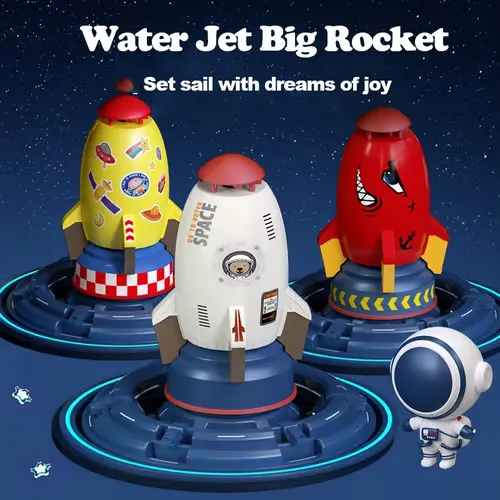 Outdoor Yard Rocket Sprinkler Toy