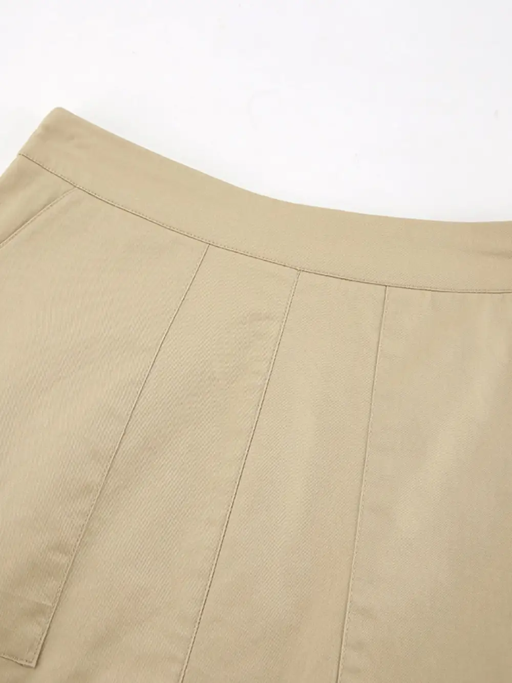 Line Cotton Blend Skirt