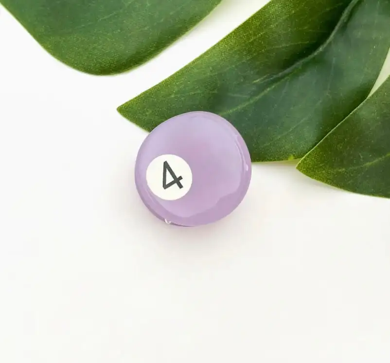 Tiny Pool Ball Hair Claw Clip
