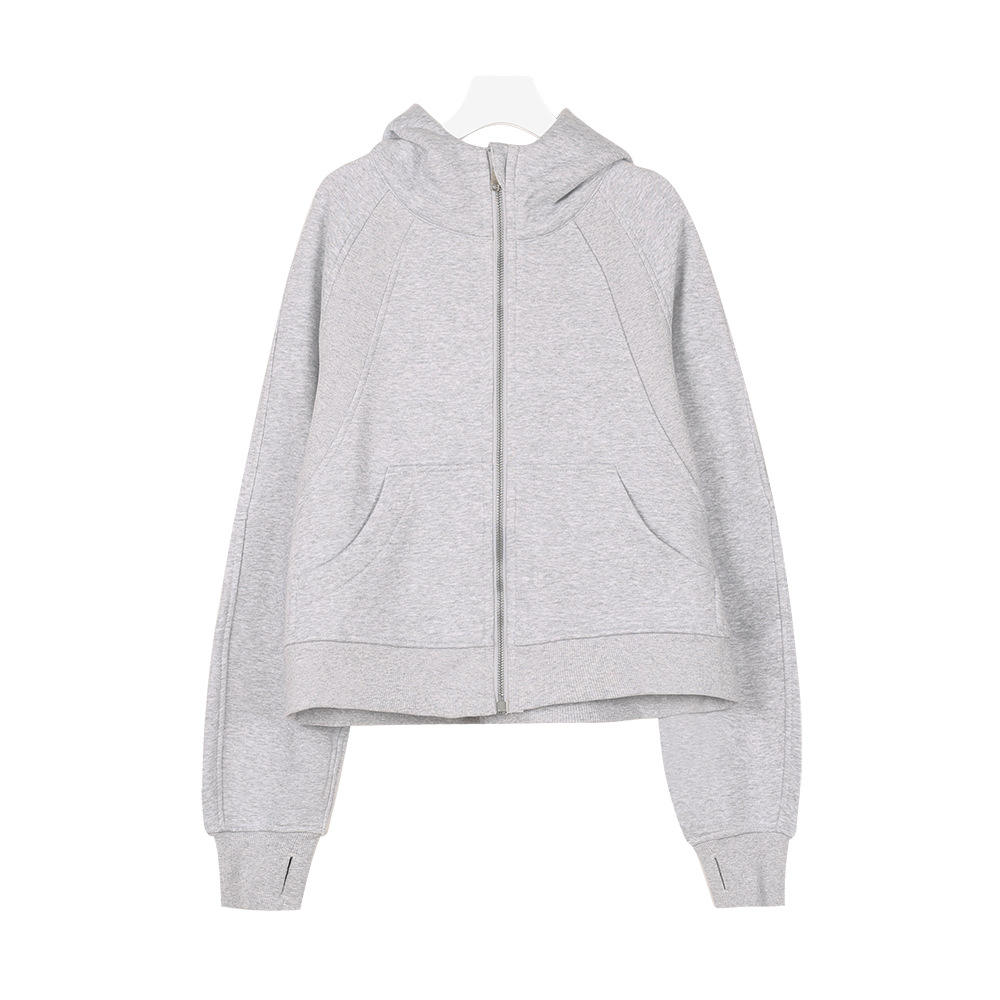 Women’s Zip-Up Hooded Fleece Sports Jacket