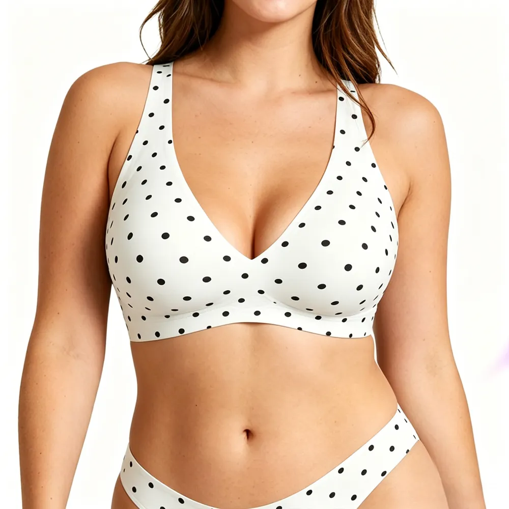 Women's Wireless Seamless Jelly Bra Deep V