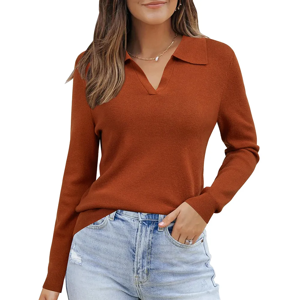 Women's Wool Blend Polo Shirts