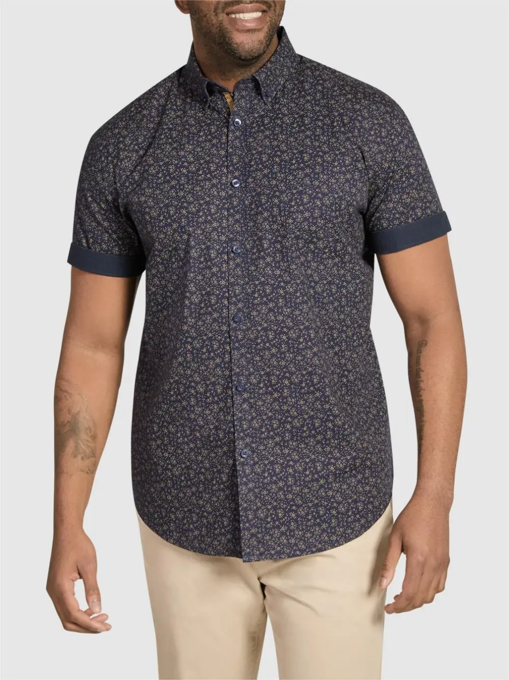 Men's Stylish Dotted Short Sleeve Shirts