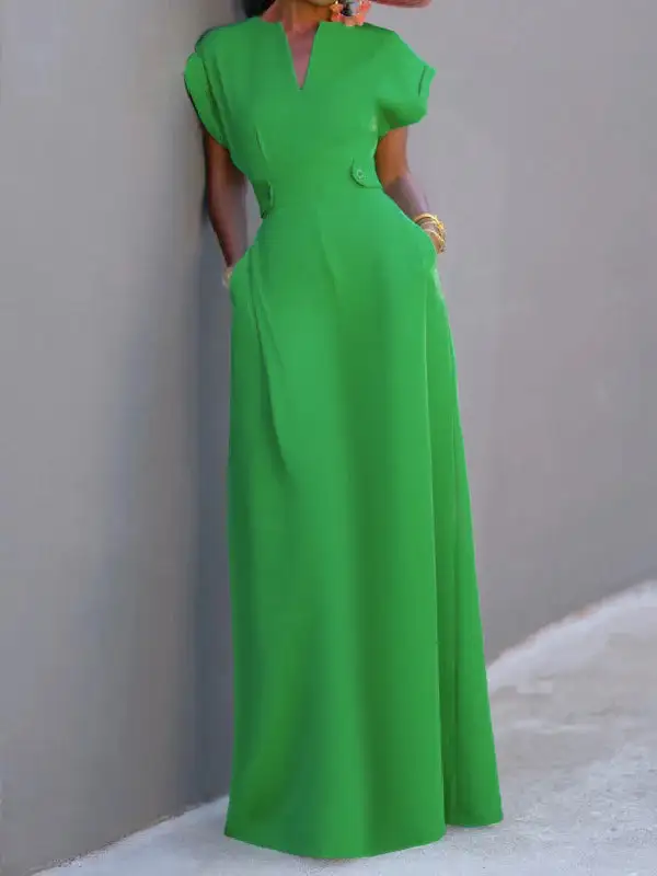 Flying Neck Maxi Dress