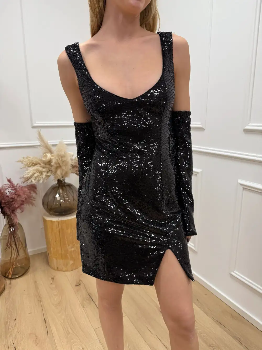 Drape Mini Dress