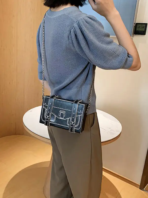 Original Stylish Cartoon Printed Contrast Bag