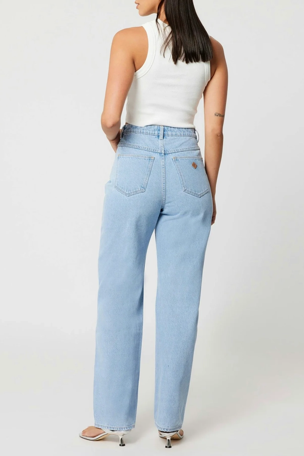 Light Blue Wide - Leg Denim Jeans