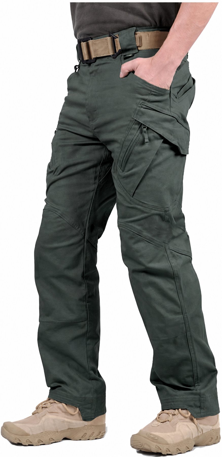 Men’s Hiking Tactical Pants Lightweight Cotton Outdoor Military Combat Cargo Trousers